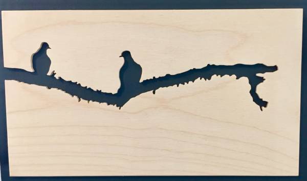- a , wood woodcut by Rob Braybrooks, measuring 13 x 23 cm (H x W) framed at 15 x 25 cm £150